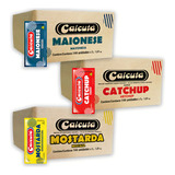 Kit De Sachês De Condimentos Ketchup Mostarda E Maionese