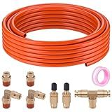Kit De Serviço De Linha Aérea Para Suspensão De Saco De Mola De Ar Com Encaixes Tubo De Mangueira De Poliuretano De 7 6 M Acessórios De Conector De 0 6 Cm Kit De Suspensão De Saco De Ar De Válvula Schrader