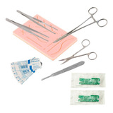 Kit De Simulação De Sutura Com Pele Artificial Treinamento