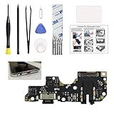 Kit De Substituição De Porta De Carregamento Compatível Com Moto G Power 5G 2023 Versão Dos EUA Placa De Base USB C Conector Apenas Para Moto G Power 5G 2023 Com Manual De Instruções Kit De