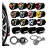 Kit De Super Heróis Antifurto Metal Preto Bico Valvula Pneu