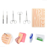 Kit De Sutura Avançado Com Simulador De Pele E Estojo Nf