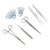 Kit De Sutura Com Porta Agulha Mayo De 15 Cm E Tesoura Mayo