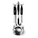 Kit De Talheres Inox Class 07 Peças Com Suporte Ke Home