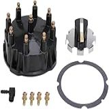 Kit De Tampa De Distribuidor E Rotor De Ignição 805759Q3 Para Motores Marinized 5 0L  5 7L  7 4L  8 2L  350 V8 Com Sistemas De Ignição Thunderbolt IV E V HEI   Substitui 805759Q3  805759T3  805759T1 