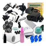 Kit De Tatuagem Tattoo Maquina Bobina Rotativa Completo