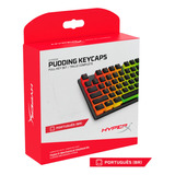 Kit De Tecla Hyperx Pbt Doubleshot Keycaps Pudding Abnt2