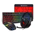 Kit De Teclado E Mouse Gamer Twolf Tf800 4 Em 1 Cor De Mouse Preto Cor Do Teclado Preto