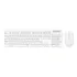 Kit De Teclado E Mouse S fio Wireless Branco Abnt2 Português