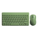 Kit De Teclado E Mouse Sem Fio Retrô 2.4g Para Laptop Pc