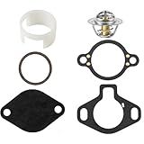 Kit De Termostato De 160- 807252Q5 Com Luva De Vedação 23-806922 Para Sierra Mercruiser V6 E V8 4-3L 5-0L 5-7L 7-4L 8-2L Motor- Substitui 807252T5 807252T8 23806922T8 2