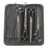 Kit De Tesoura Para Banho E Tosa Petshop Tosador Tubarão