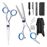 Kit De Tesouras De Cabeleireiro Profissional De 10 Peças