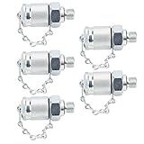Kit De Teste De Pressão Hidráulica De 5 Peças Acoplamento De Testador Hidráulico De Link Rosqueado Adaptador De Teste Hidráulico Para Máquinas De Construção De Escavadeiras M10 1 