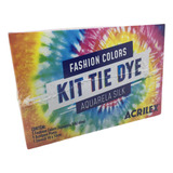 Kit De Tintas Kit Tie Dye Aquarela Silk Acrilex 60ml
