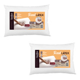 Kit De Travesseiro Real Látex Alto Contém 2 Unidades