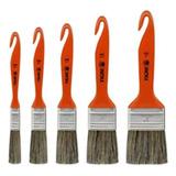Kit De Trincha Tigre 5un Pincel Para Pintor Pintura De Casa 