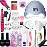 Kit De Unha Gel Acrigel Manicure Iniciantes Profissional Luminária Envio Imediato