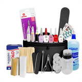 Kit De Unhas Manicure C Alicate Esmaltes Impala E Colorama
