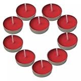 Kit De Velas Decorativas Flutuantes Aromáticas Em Rechaud 20 Vermelho Cereja 