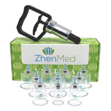 Kit De Ventosas 10 Copos Zhenmed Alta Resistência Premium