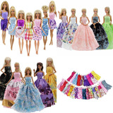 Kit De Vestidos Compatíveis Com Bonecas Frozen E Barbie