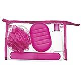 Kit De Viagem Ricca Azul Rosa