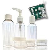 Kit De Viagem Transparente 8 Pecas