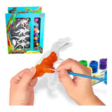 Kit De4 Dinossauros Para Colorir Uma Aventura Pré histórica
