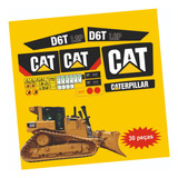 Kit Decalque Adesivo Para Trator Esteira Caterpillar D6t Lgp