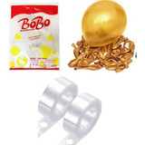 Kit Decoração   2 Arcos   25 Bexigas   4 Bubble 10 Polegadas