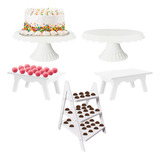 Kit Decoração De Festa Boleira Mesinha Escadinha Enfeite