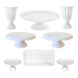 Kit Decoração De Festa Boleiras Redonda Vasos Bandeja