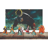 Kit Decoração De Festa Naruto 6 Displays   Painel Em Lona