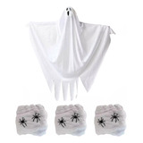 Kit Decoração De Halloween Fantasma Teia De Aranha