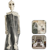 Kit Decoração De Halloween Teia De Aranha Esqueleto Enfeite