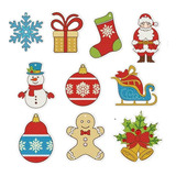 Kit Decoração Enfeite Natal Pintura Diamante Kit Completo
