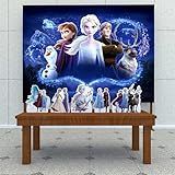 Kit Decoração Festa De Aniversário Infantil Painel Displays Frozen 2