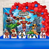 Kit Decoração Festa Infantil Marvel Super