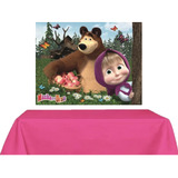 Kit Decoração Festa Masha E O Urso   Painel   Toalha De Mesa