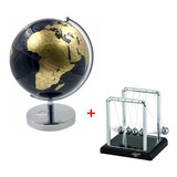 Kit Decoração Mesa Escritório Pendulo Globo Terrestre Casa