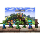 Kit Decoração Minecraft 6 Displays De