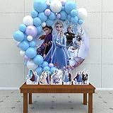 Kit Decoração Painel Redondo Festa De Aniversário Infantil Frozen 2