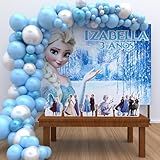 Kit Decoração Personalizado Festa De Aniversário Infantil Frozen P FROZ01