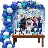 Kit Decoração Personalizado Festa De Aniversário Infantil Frozen Personagens FZP 1