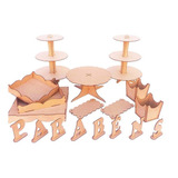 Kit Decoração Provençal Festa Anicersario Mdf