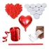 Kit Decoração Romântica   500 Pétalas Velas Balão Coração