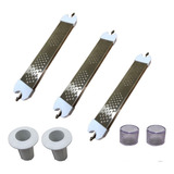 Kit Degrau Inox Para Escada Piscina Chumbador Borrachas