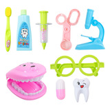 Kit Dentista Mini Doutor Medica Infantil