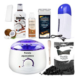 Kit Depilação Cera Negra Depimiel Panela Elétrica Aquecedor